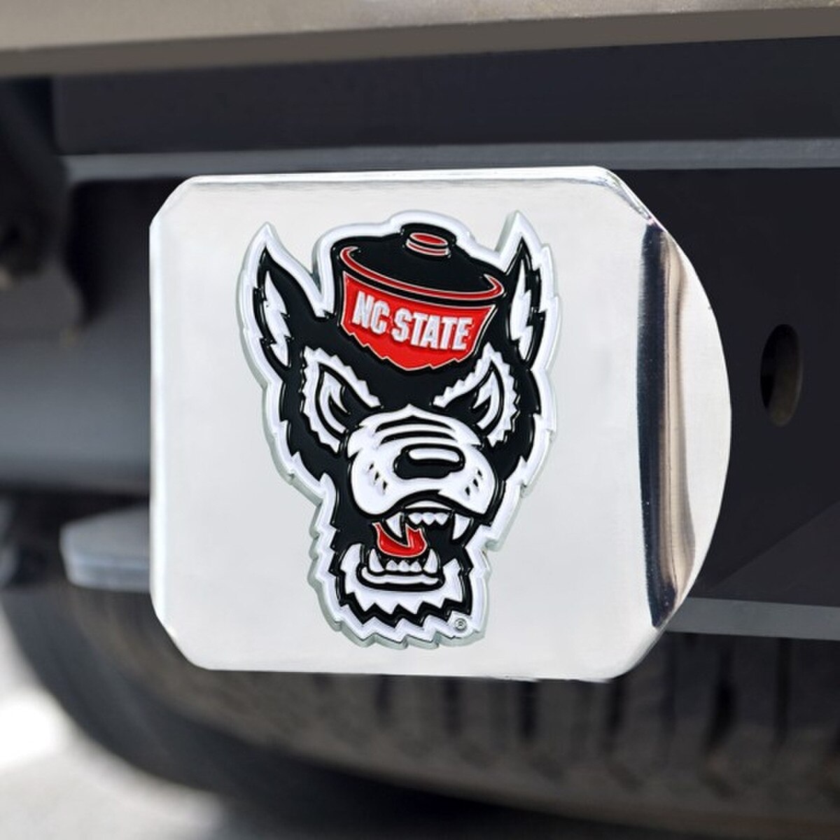 Hitch Cover 3.4" X 4" - Silver - Co